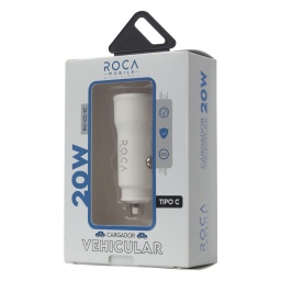 Cargador Inteligente Auto ROCA 20W   USB CPD (sin Cable)
