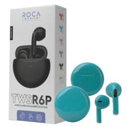 Auricular Bluetooth TWS Roca R6P Celeste