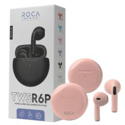 Auricular Bluetooth TWS Roca R6P Rosado