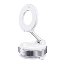 Soporte Vehicular Magntico 360 X68   c/Ventosa  Blanco