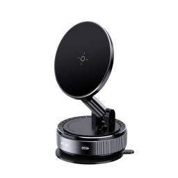 Soporte Vehicular Magntico   c/Ventosa  360  Negro