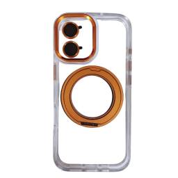 Case Compatible con Carga Magn�tica y Protector de Lens   Apple iPhone 17 - Anaranjado