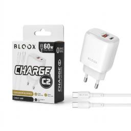Cargador BLOOX A+C 3A   Cable Tipo C a Tipo C 60W (BL-TCA-C2)